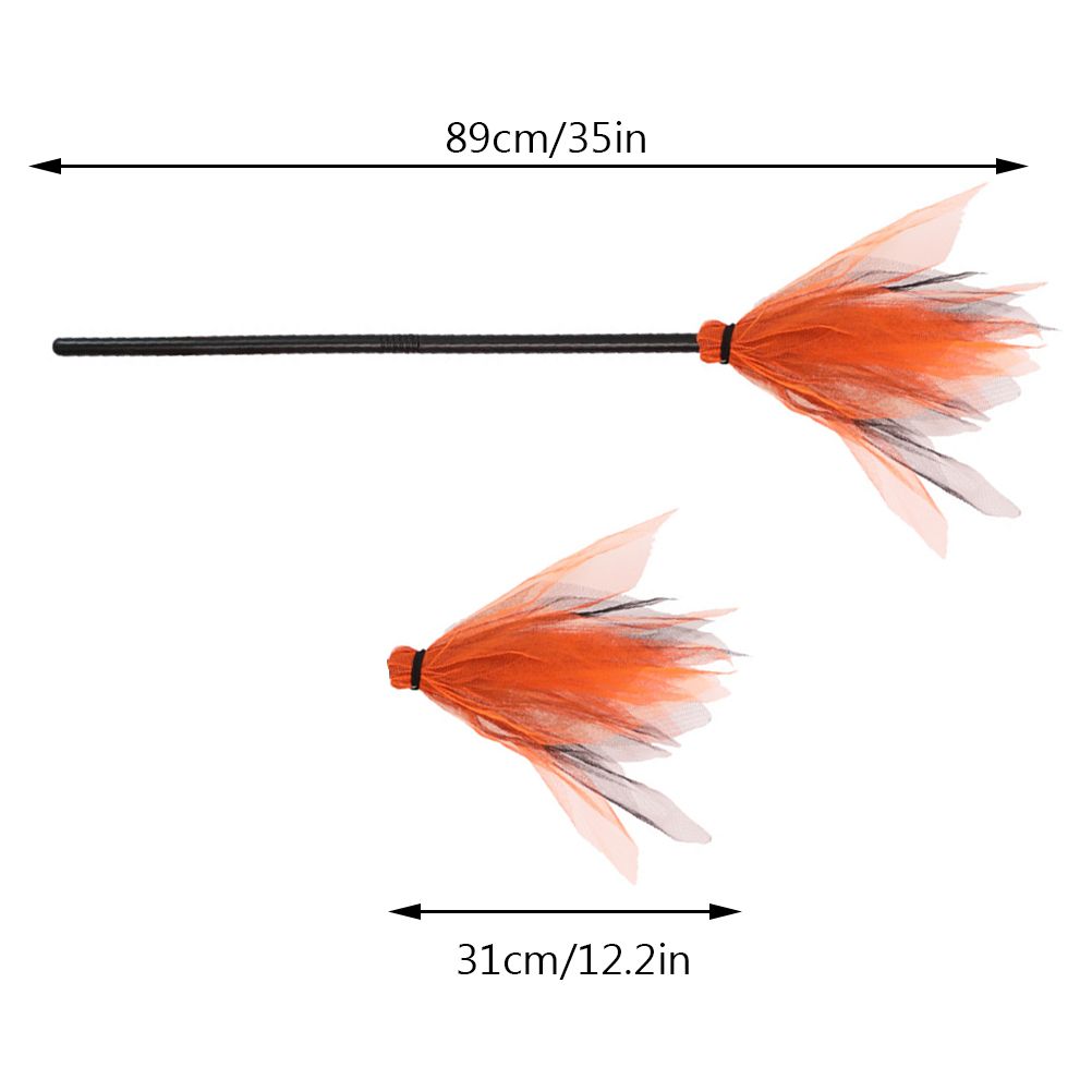 Halloween Witch Broom Plastic Broom Props for Costume Party Halloween Decoration view 9