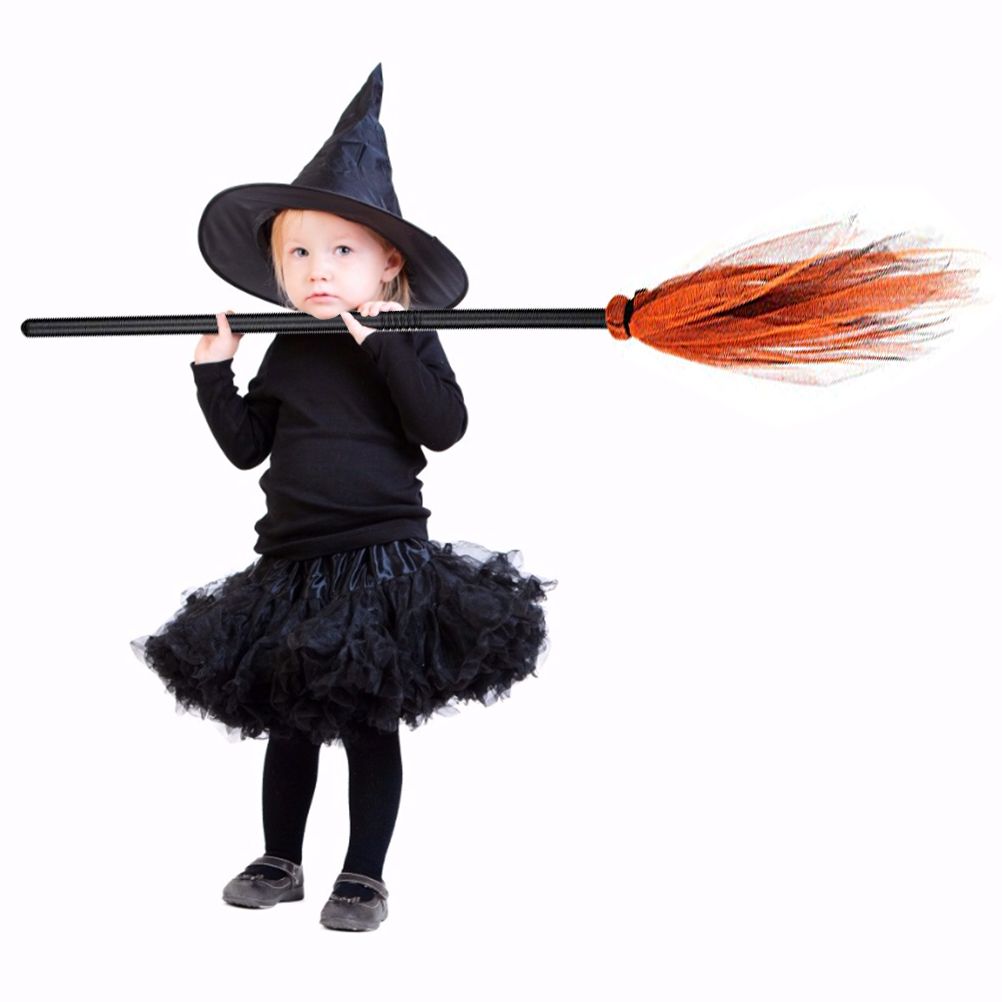 Halloween Witch Broom Plastic Broom Props for Costume Party Halloween Decoration view 13
