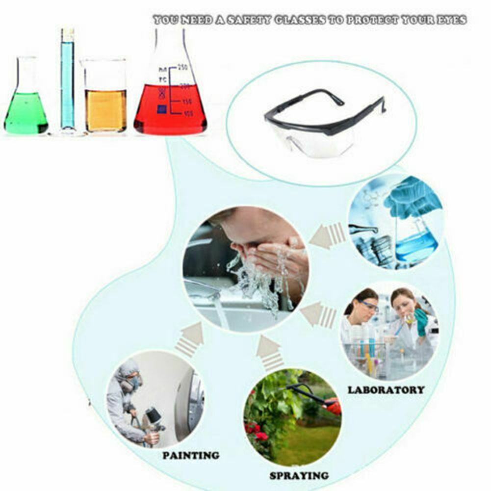 Protective Safety Glasses Clear Anti Saliva Eye Protection Googles for view 4