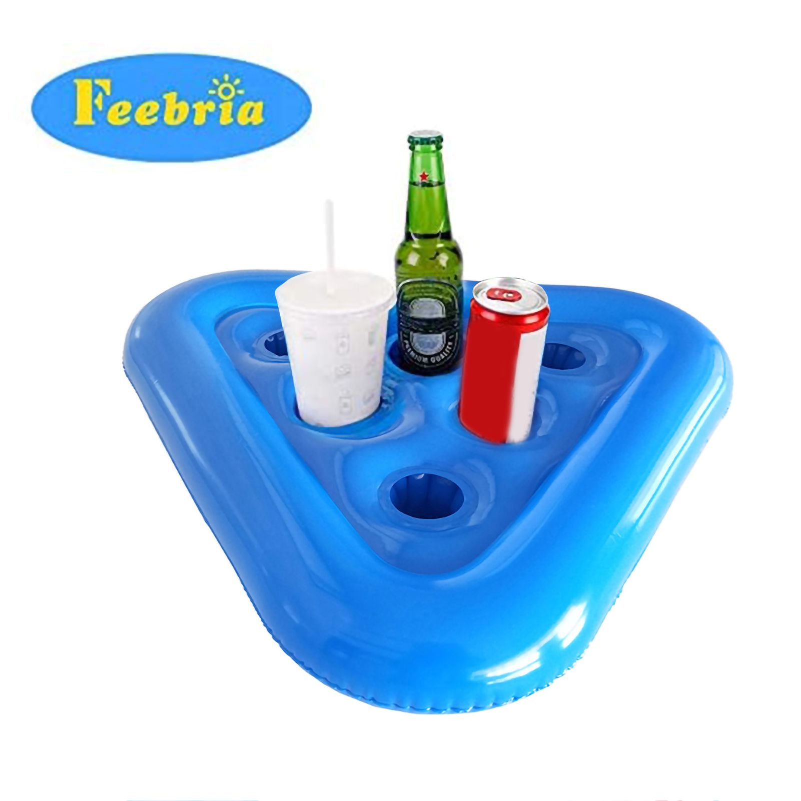 Triangle Inflatable Coaster Floating Beer Glass Holder Swimming Pool Coaster view 7