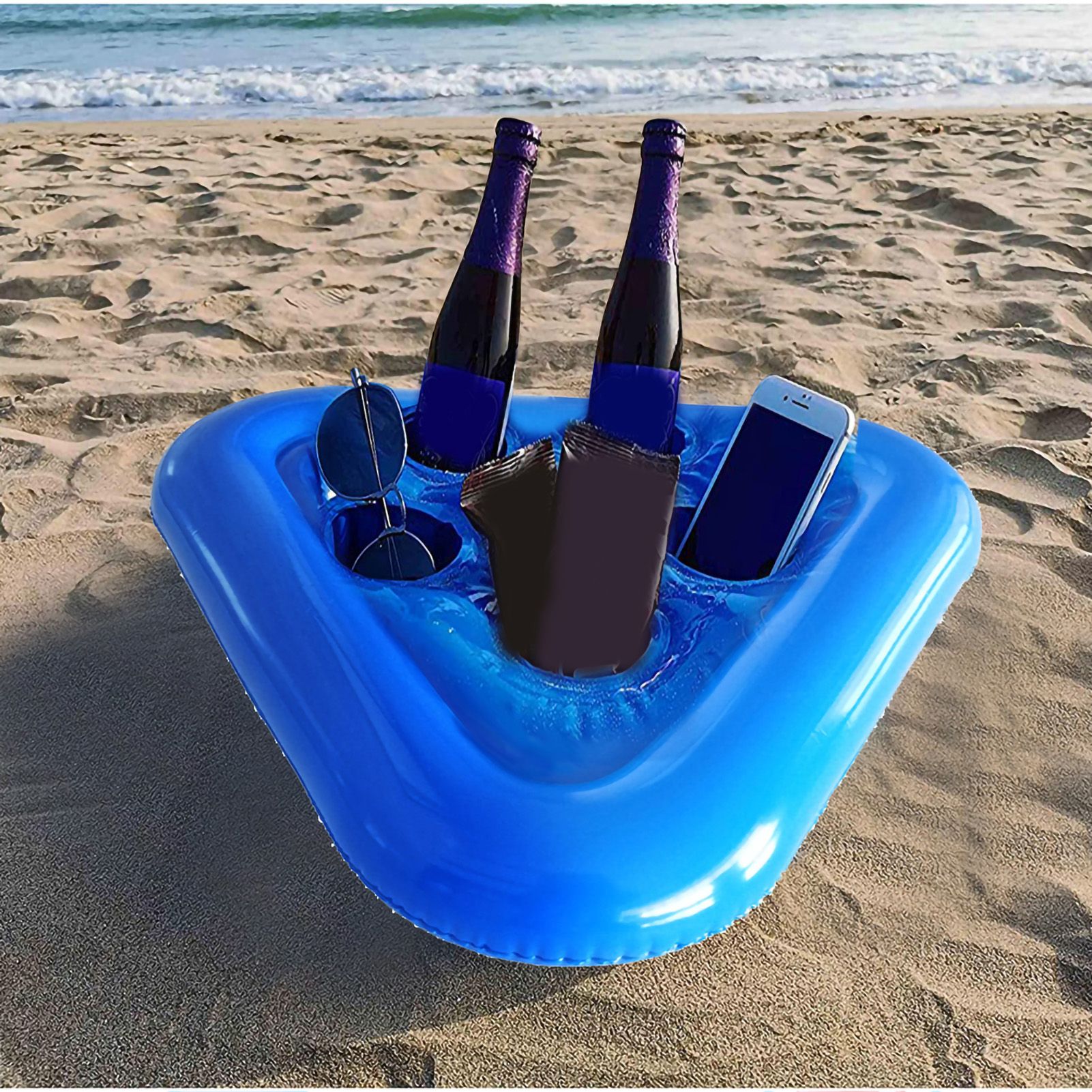 Triangle Inflatable Coaster Floating Beer Glass Holder Swimming Pool Coaster view 9