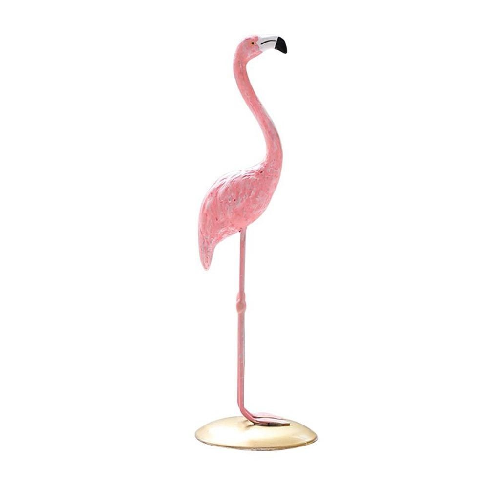 Cute Resin Pink Flamingo Ornament Tabletop Decoration Living Room Decoration