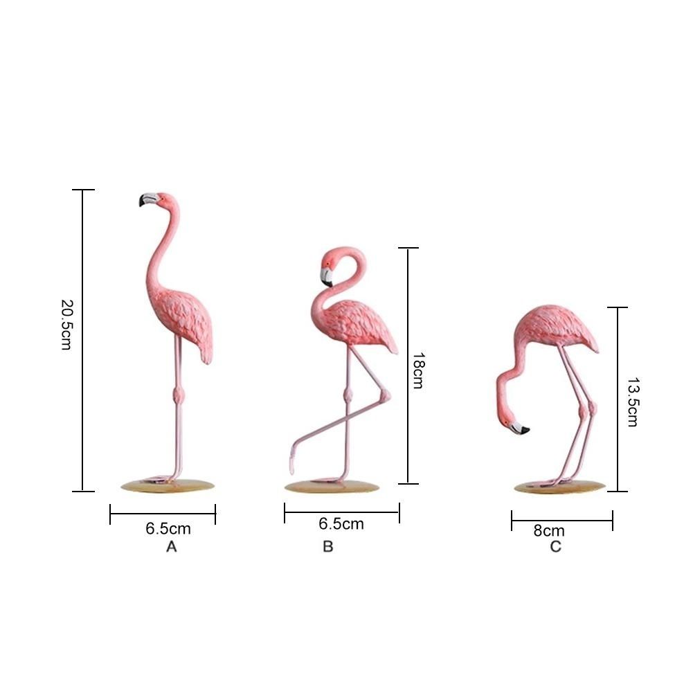 Cute Resin Pink Flamingo Ornament Tabletop Decoration Living Room Decoration view 7