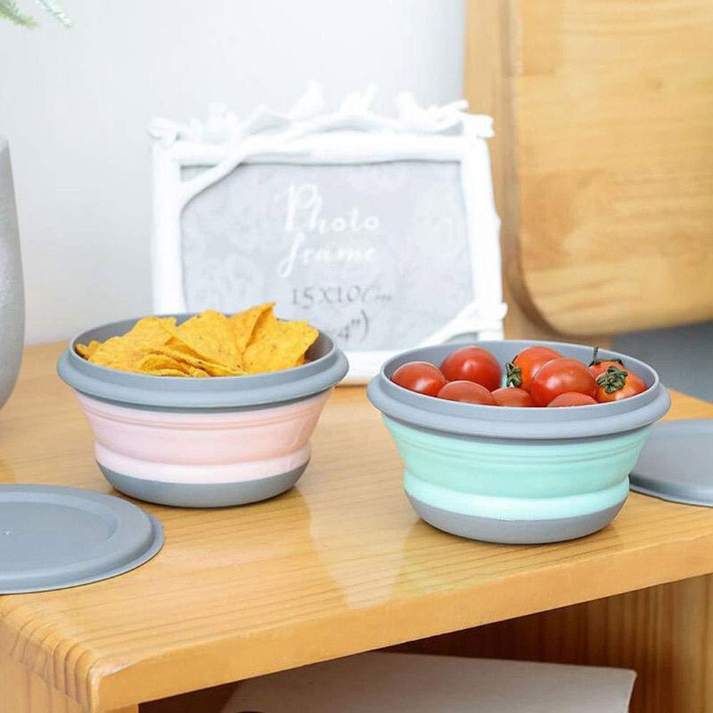 3Pcs Folding Camping Bowl Set Portable Silicone Kitchen Containers for Travel view 7