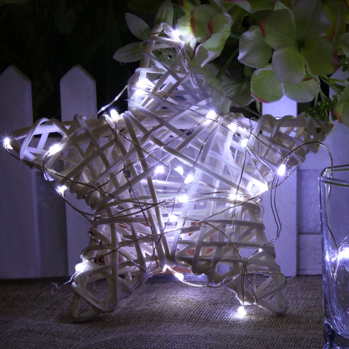 Solar Powered String Lights Fairy String Light for Outdoor Wedding Party view 2