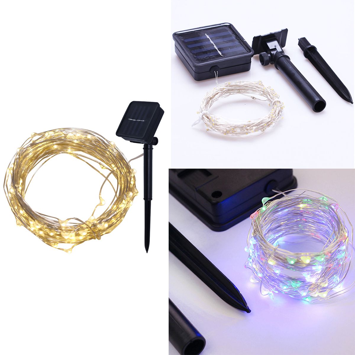 Solar Powered String Lights Fairy String Light for Outdoor Wedding Party view 3