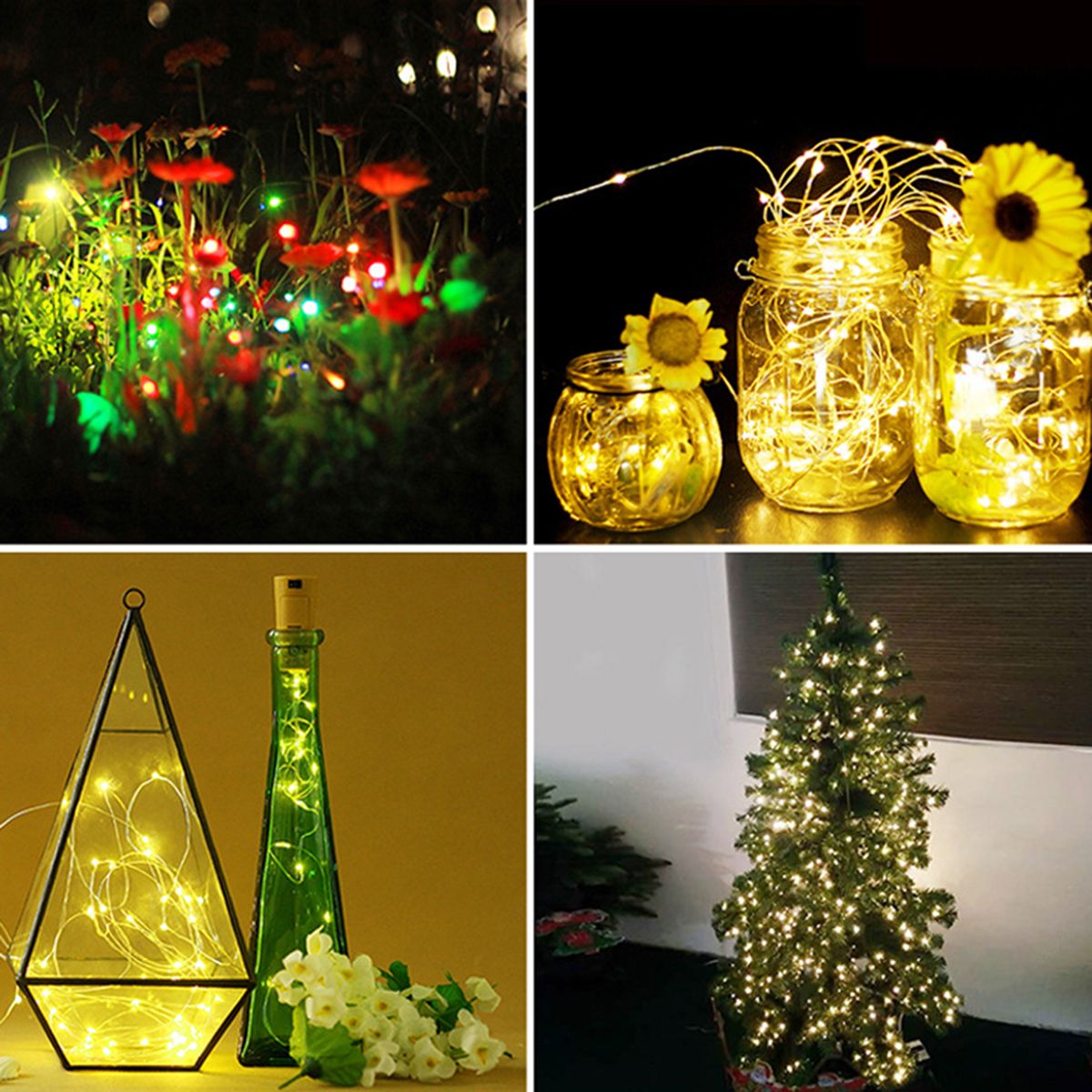 Solar Powered String Lights Fairy String Light for Outdoor Wedding Party view 6