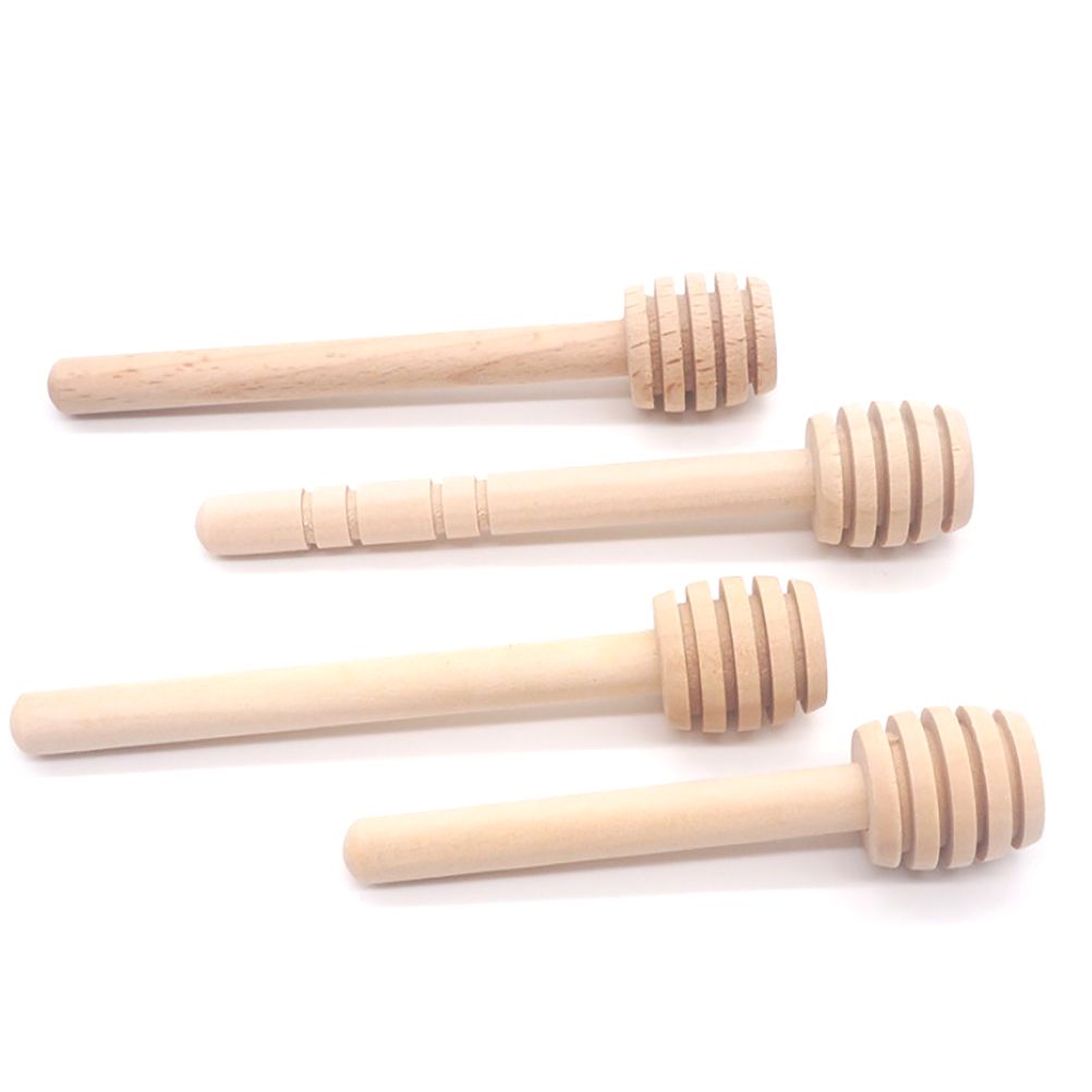 50pcs Honeycomb Stick 8cm Mini Wooden Honey Dipper Sticks Honey Stirrer Honey view 3