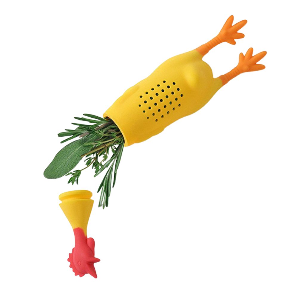 Kitchen Tools Gadgets Silicone Screaming Chicken Spice Box Seasoning Container