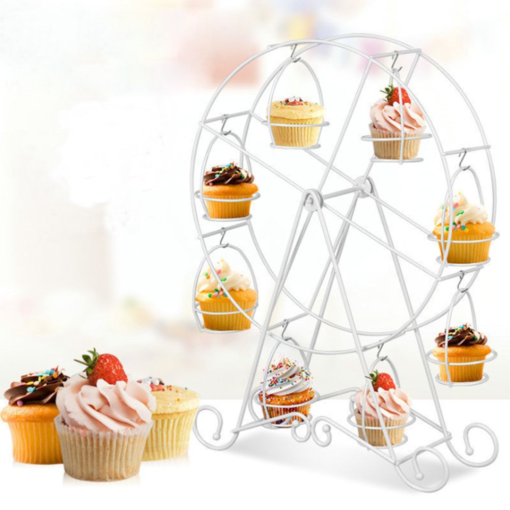 Ferris Wheel Cupcakes Stands Cupcakes Holders Rack 8 Cups Dessert Serving Tray