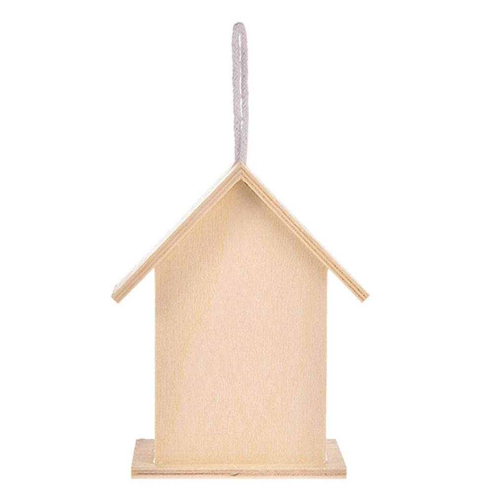 Wooden Bird House Hanging Nesting Box Birdhouse for Outdoor Garden Decorations view 3