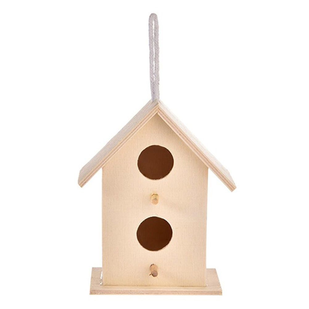 Wooden Bird House Hanging Nesting Box Birdhouse for Outdoor Garden Decorations view 4