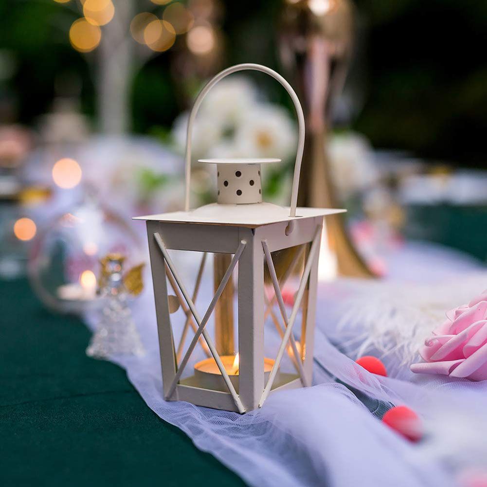 Vintage Metal Mini Decorative Candle Lanterns Tealight Candle Holder view 5