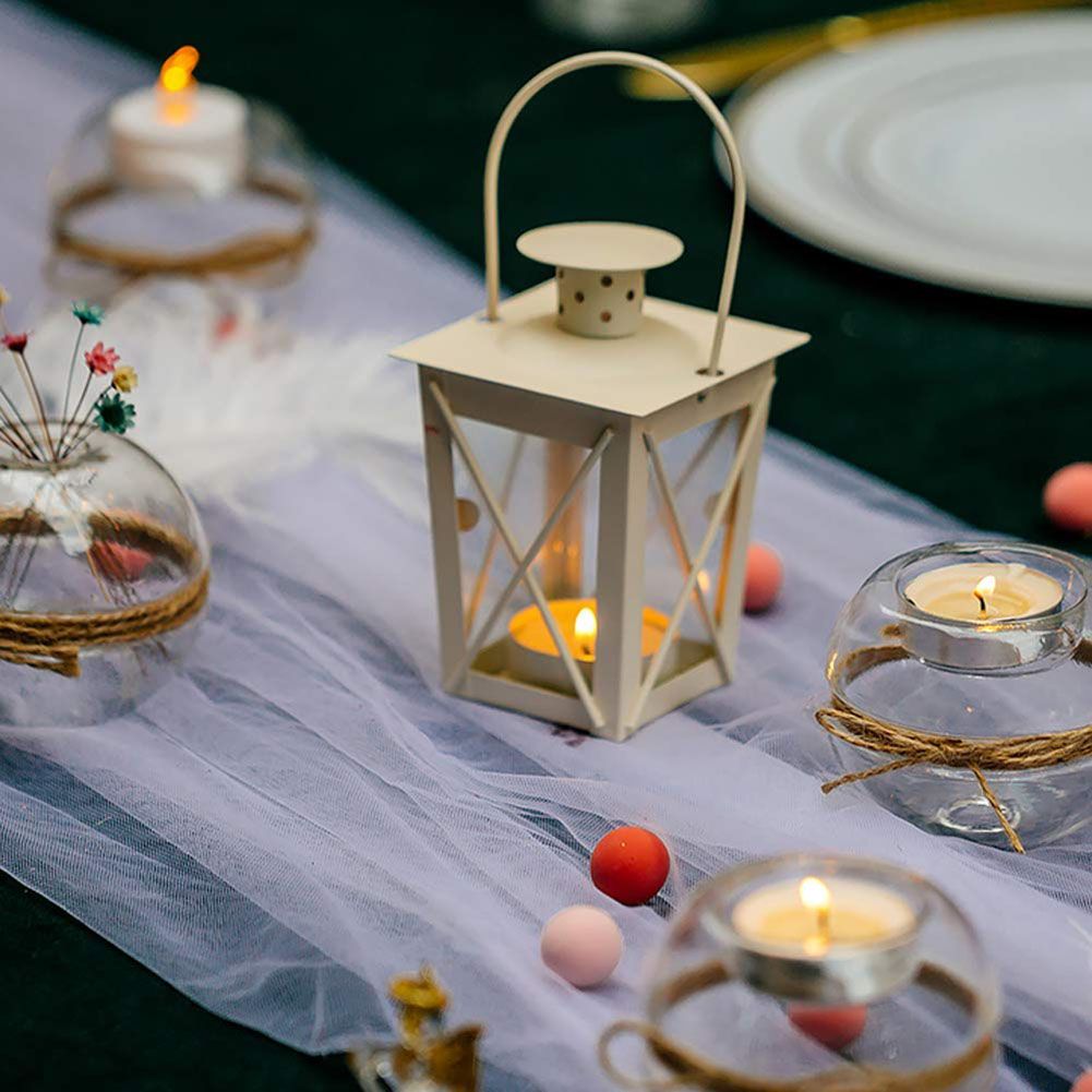 Vintage Metal Mini Decorative Candle Lanterns Tealight Candle Holder view 7