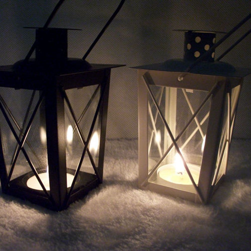 Vintage Metal Mini Decorative Candle Lanterns Tealight Candle Holder view 8