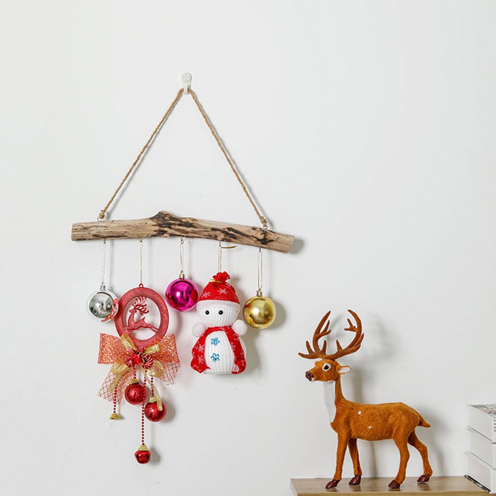 Unique Natural Driftwood Branches Wall Hanging Jewelry Organizers with 5 Hook view 4