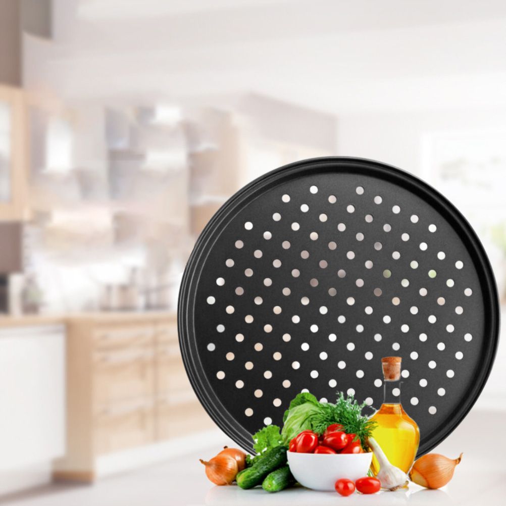 Non Stick Pizza Pan Pizza Tray Round Pizza Baking Tray Strong Baking Tool view 7