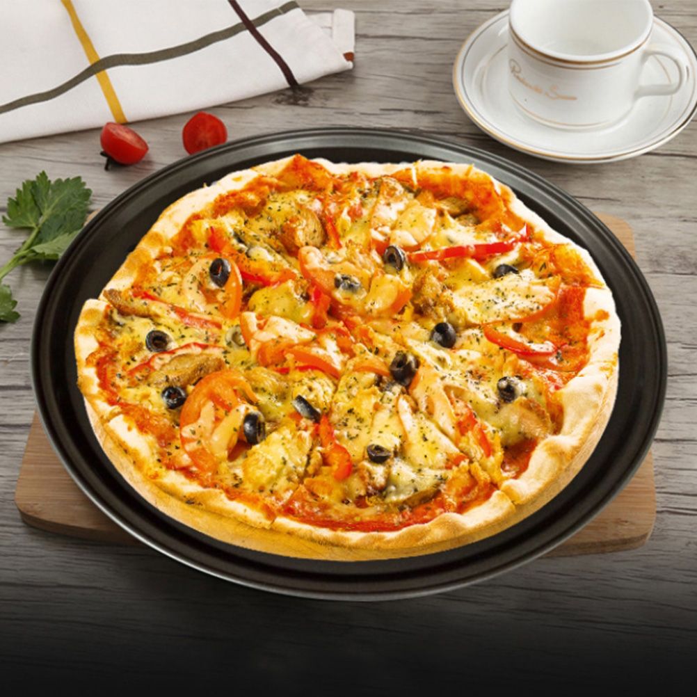 Non Stick Pizza Pan Pizza Tray Round Pizza Baking Tray Strong Baking Tool view 9
