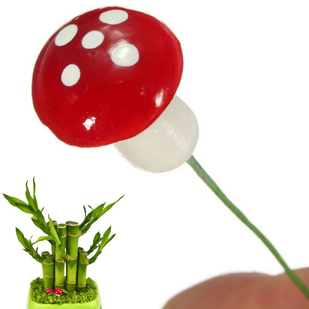 50PCS Mini Mushroom Decoration Miniature Garden Crafts Small Artificial Mushroom view 8