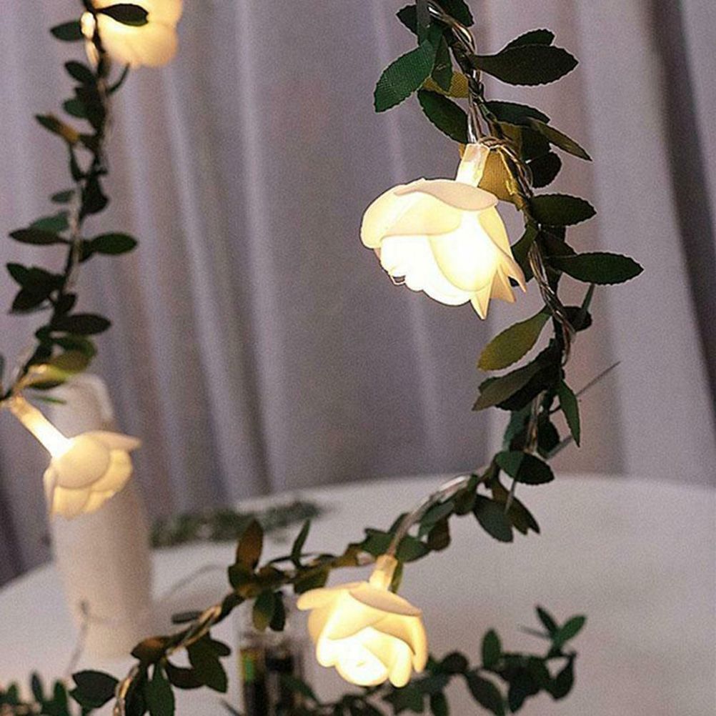 3Meter 20Leds Rose Flower LED Christmas Garland Fairy String Lights Battery view 6