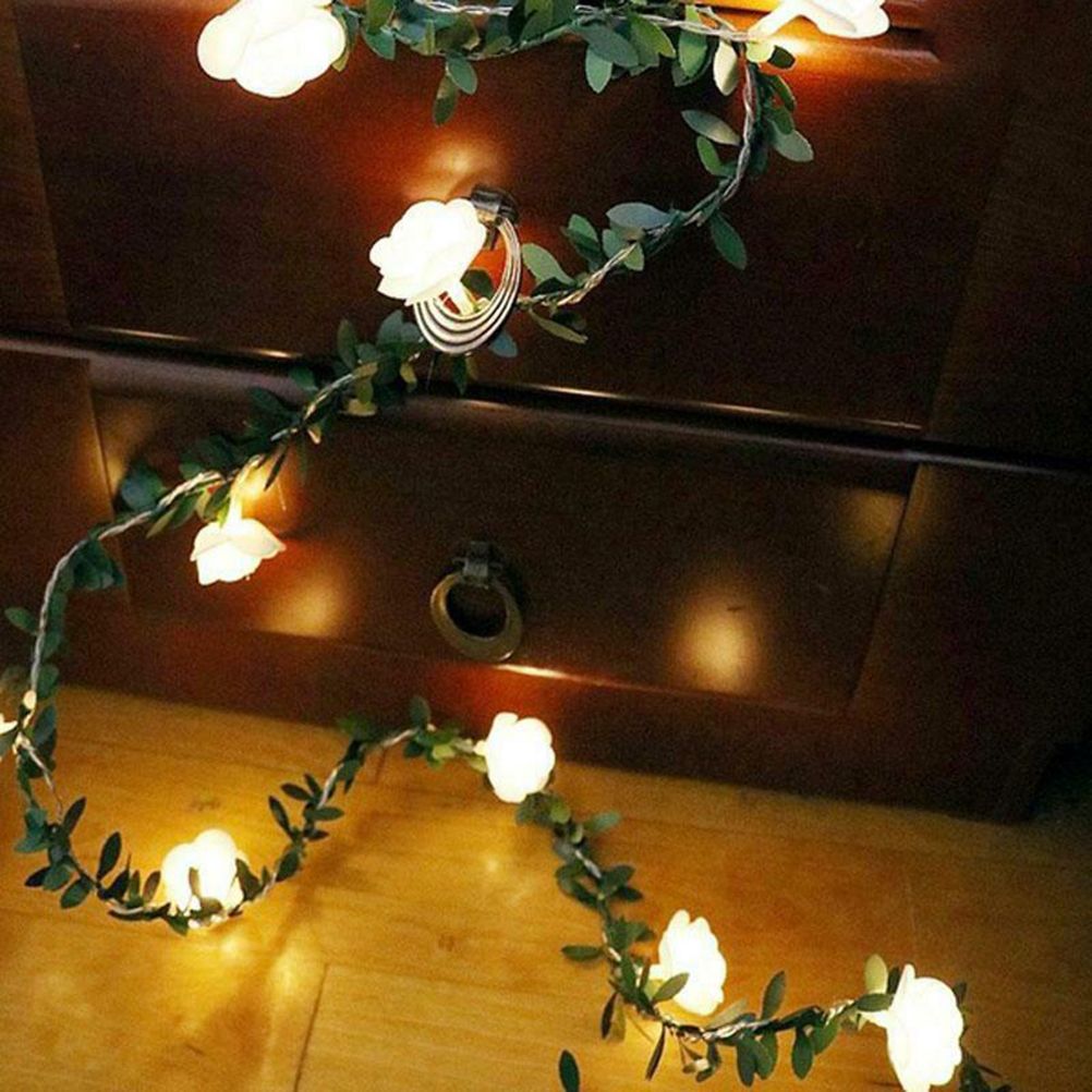 3Meter 20Leds Rose Flower LED Christmas Garland Fairy String Lights Battery view 8