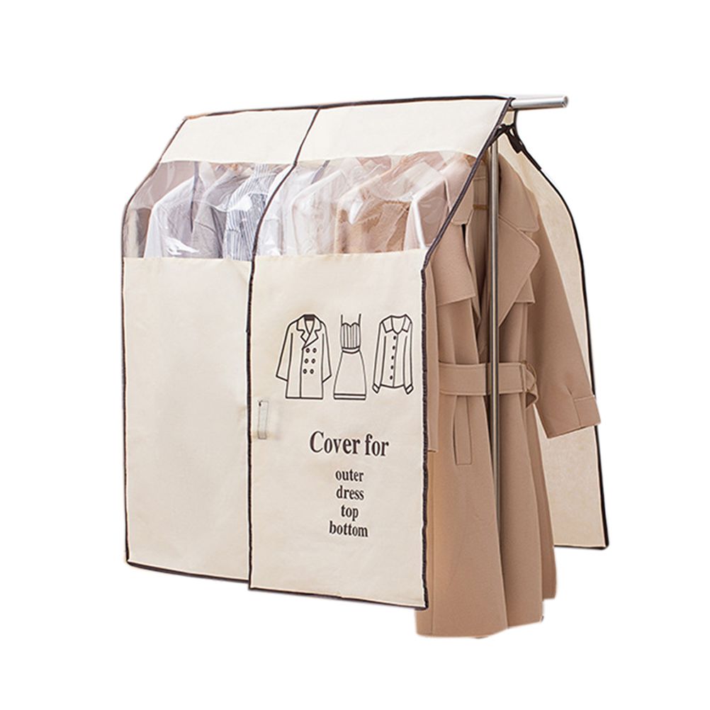 Non Woven Fabric Clothing Dustproof Covers Home Dust Cover Wardrobe Hanger view 9