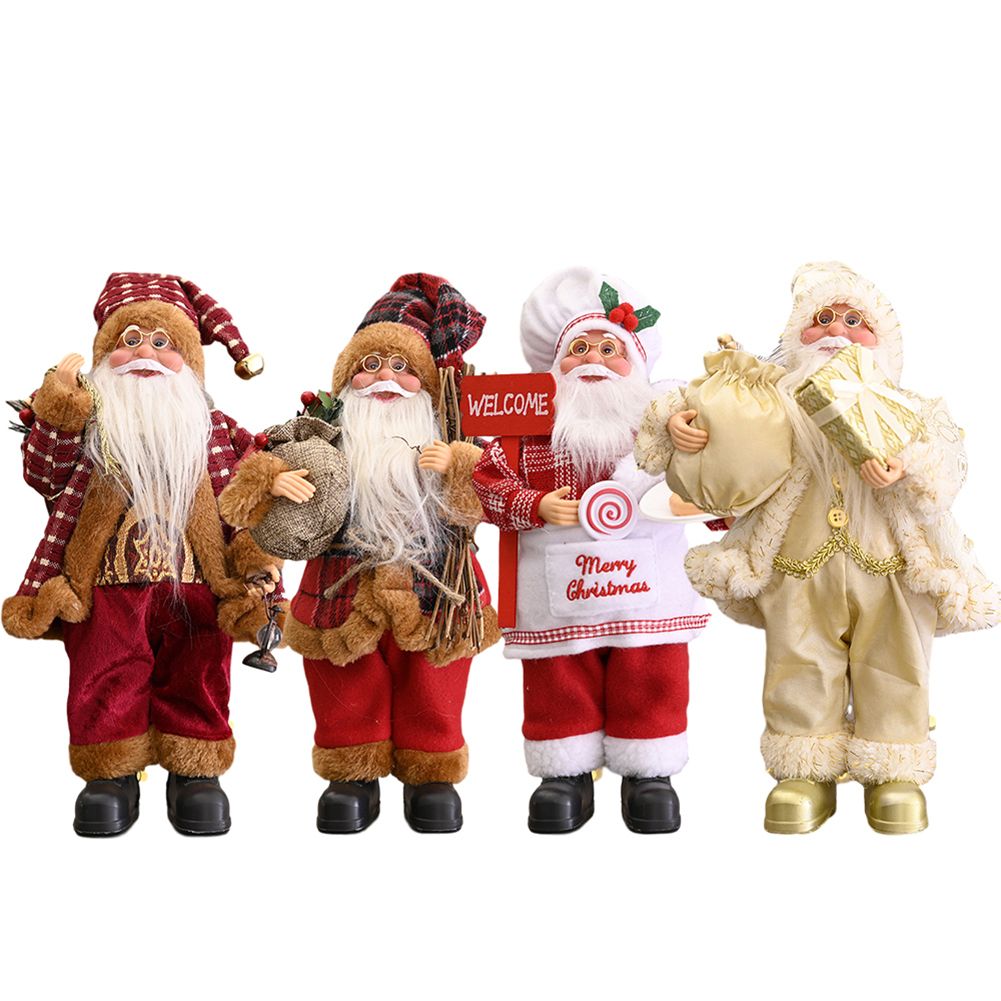 Christmas Santa Claus Decoration Desktop Santa Claus Figure Lifelike Santa view 2