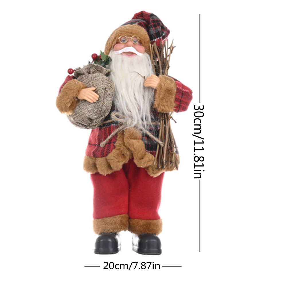 Christmas Santa Claus Decoration Desktop Santa Claus Figure Lifelike Santa view 7