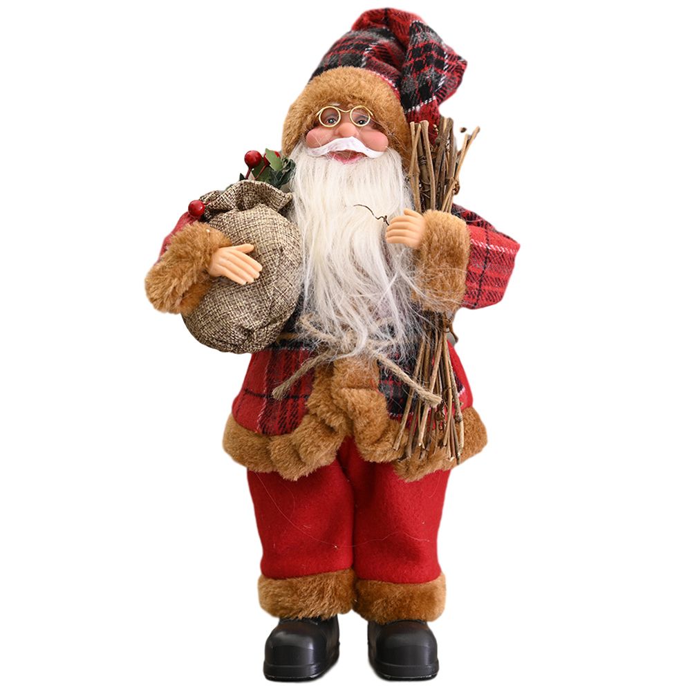 Christmas Santa Claus Decoration Desktop Santa Claus Figure Lifelike Santa view 8