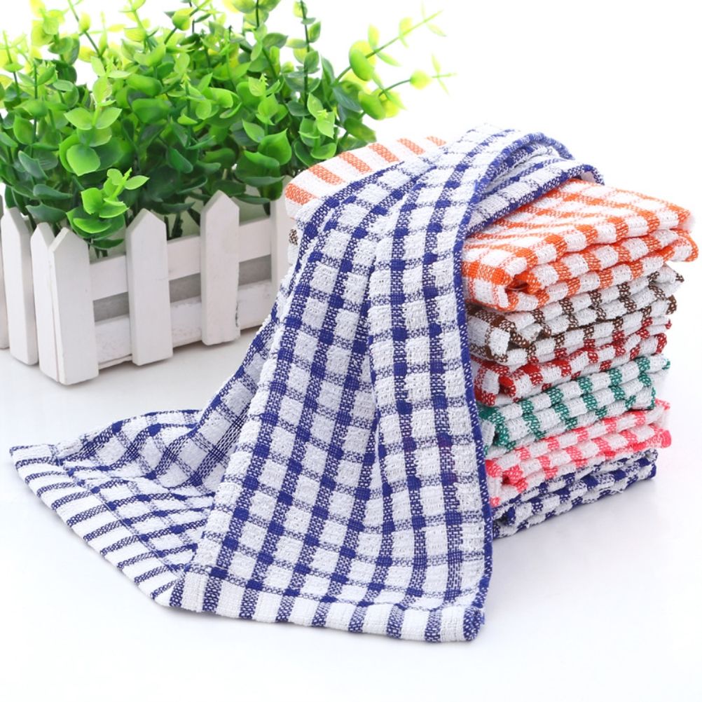 6PCS Cotton Kitchen Tea Towels Absorbent Lint Free Catering Restaurant Cloth view 6