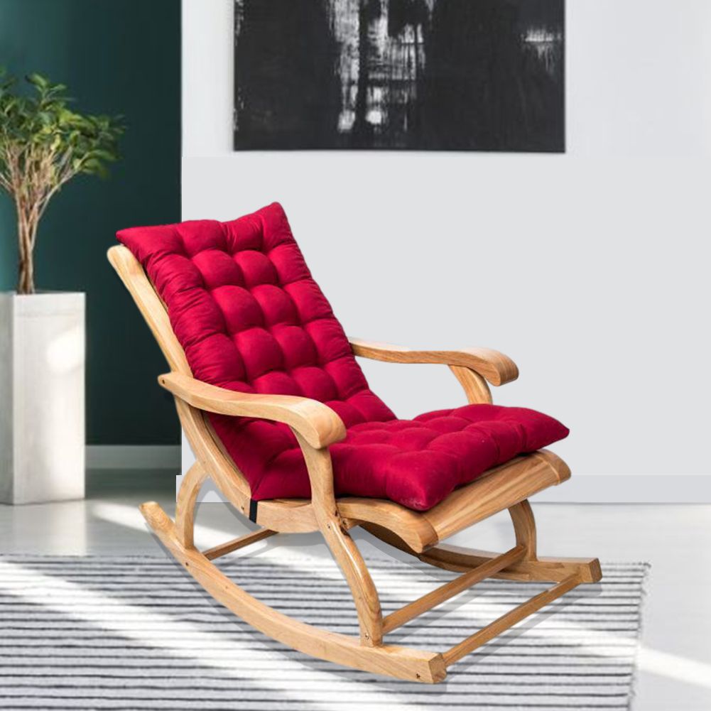 Suede Sun Lounger Chair Cushions Non Slip Rocking Chair Cushion Garden view 8