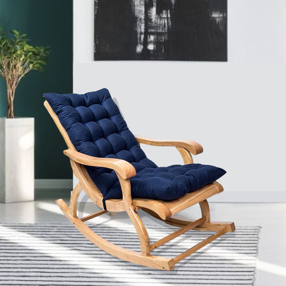 Suede Sun Lounger Chair Cushions Non Slip Rocking Chair Cushion Garden view 8