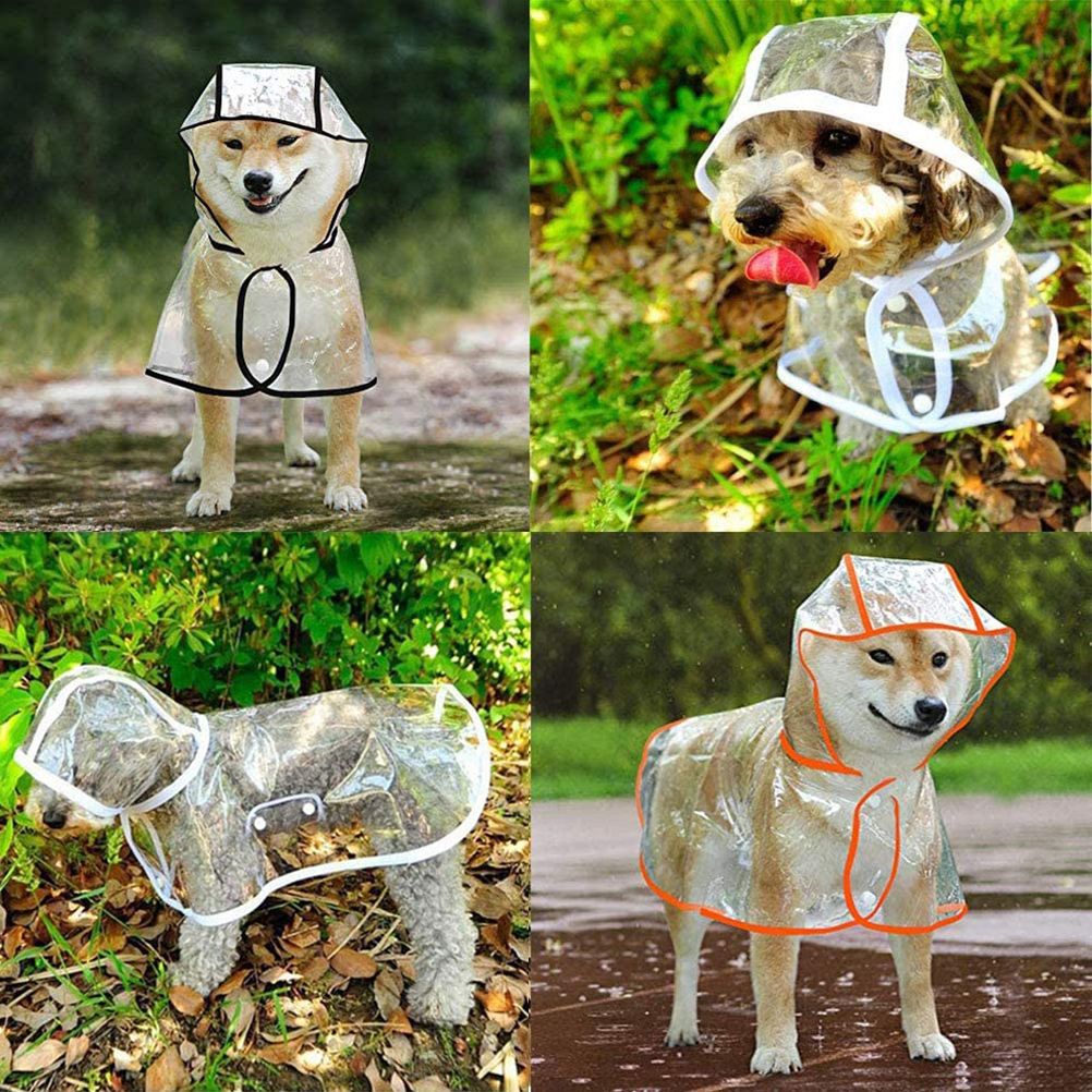 Waterproof Pet Raincoat Portable Pet Raining Coat Breathable Lightweight Dog view 3