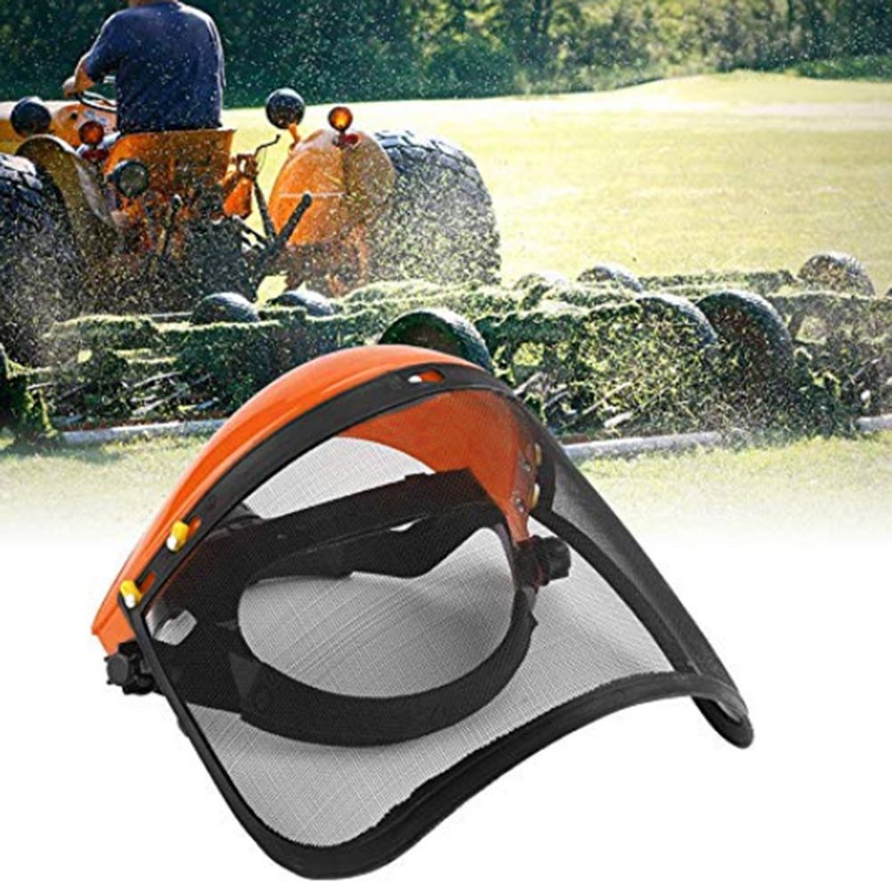 Safety Helmet Hat with Full Face Mesh Visor for Logging Brushcutter Forestry view 7
