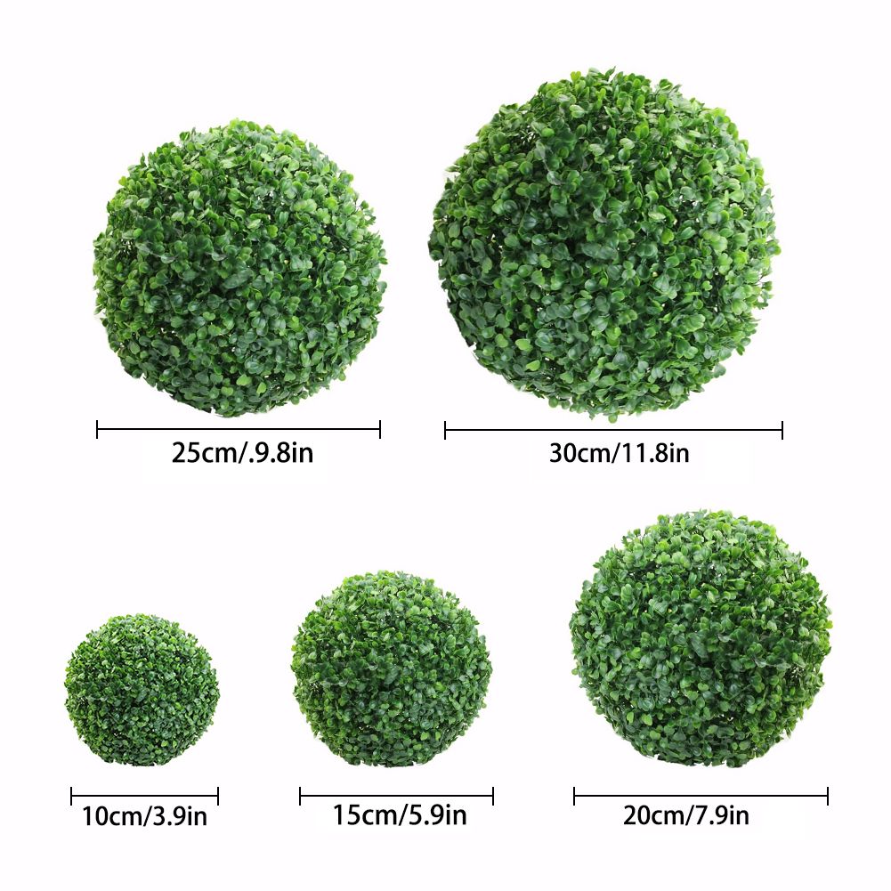 Green Plastic Plant Ball Decoration Home Outdoor Wedding Party Decoration view 2