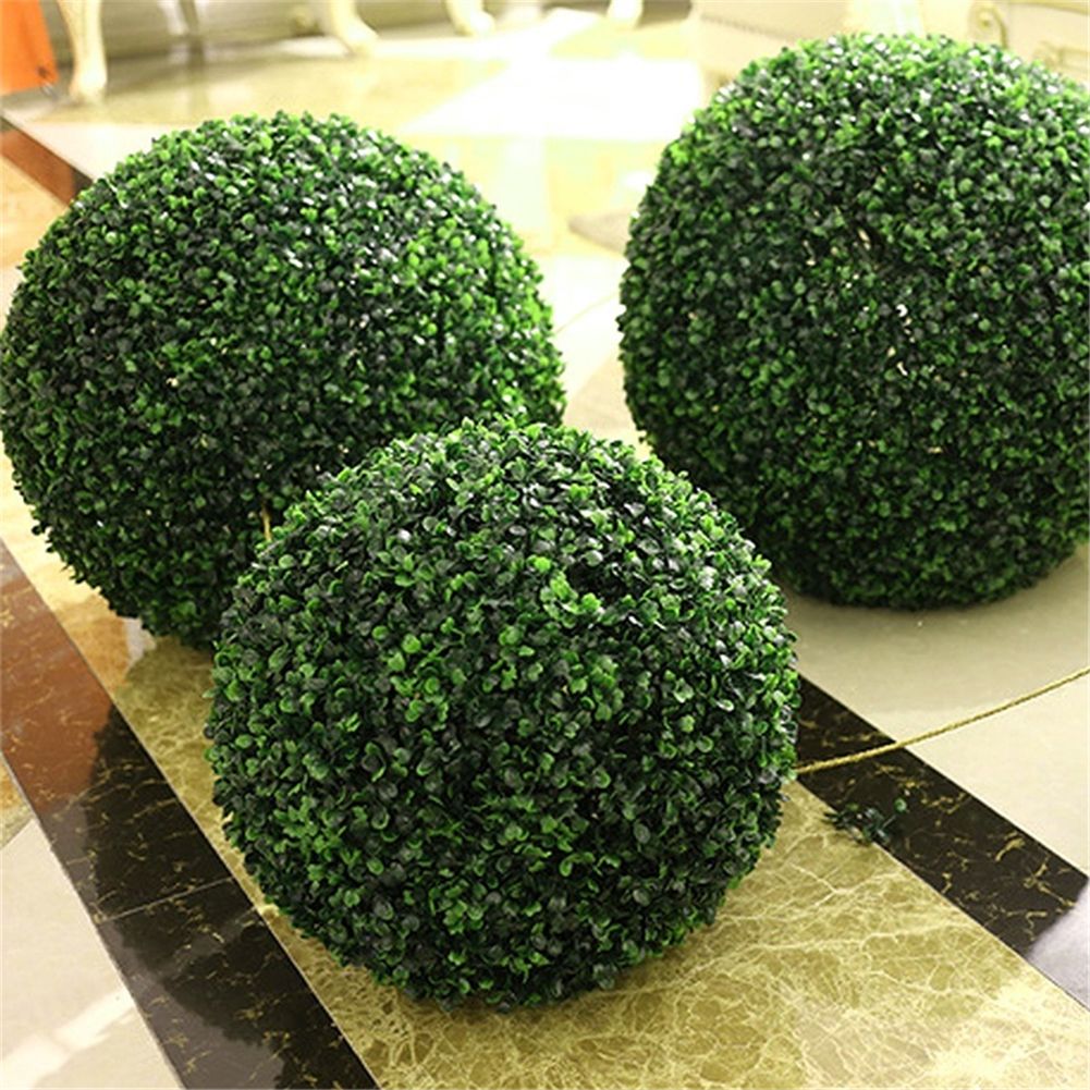 Green Plastic Plant Ball Decoration Home Outdoor Wedding Party Decoration view 6