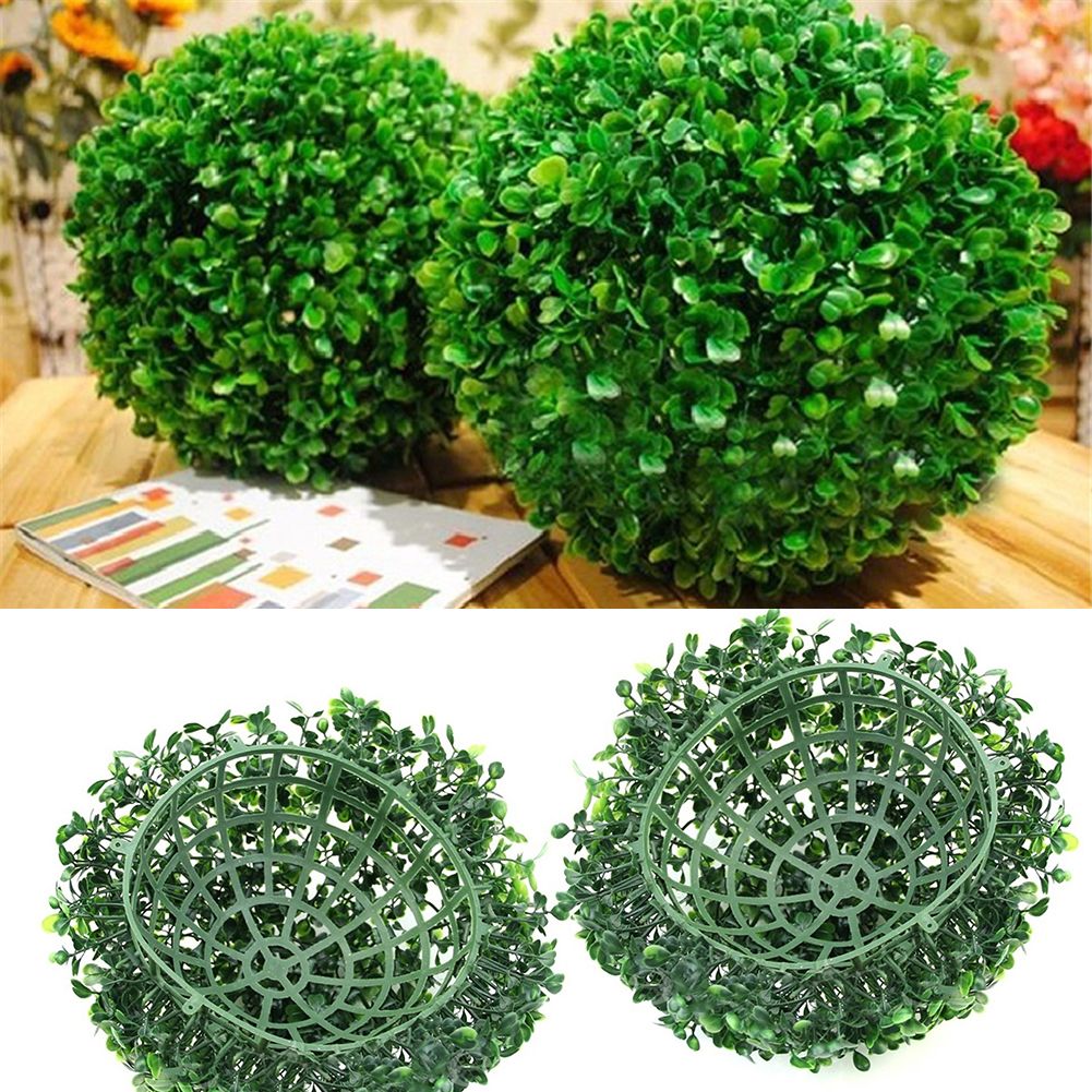 Green Plastic Plant Ball Decoration Home Outdoor Wedding Party Decoration view 4