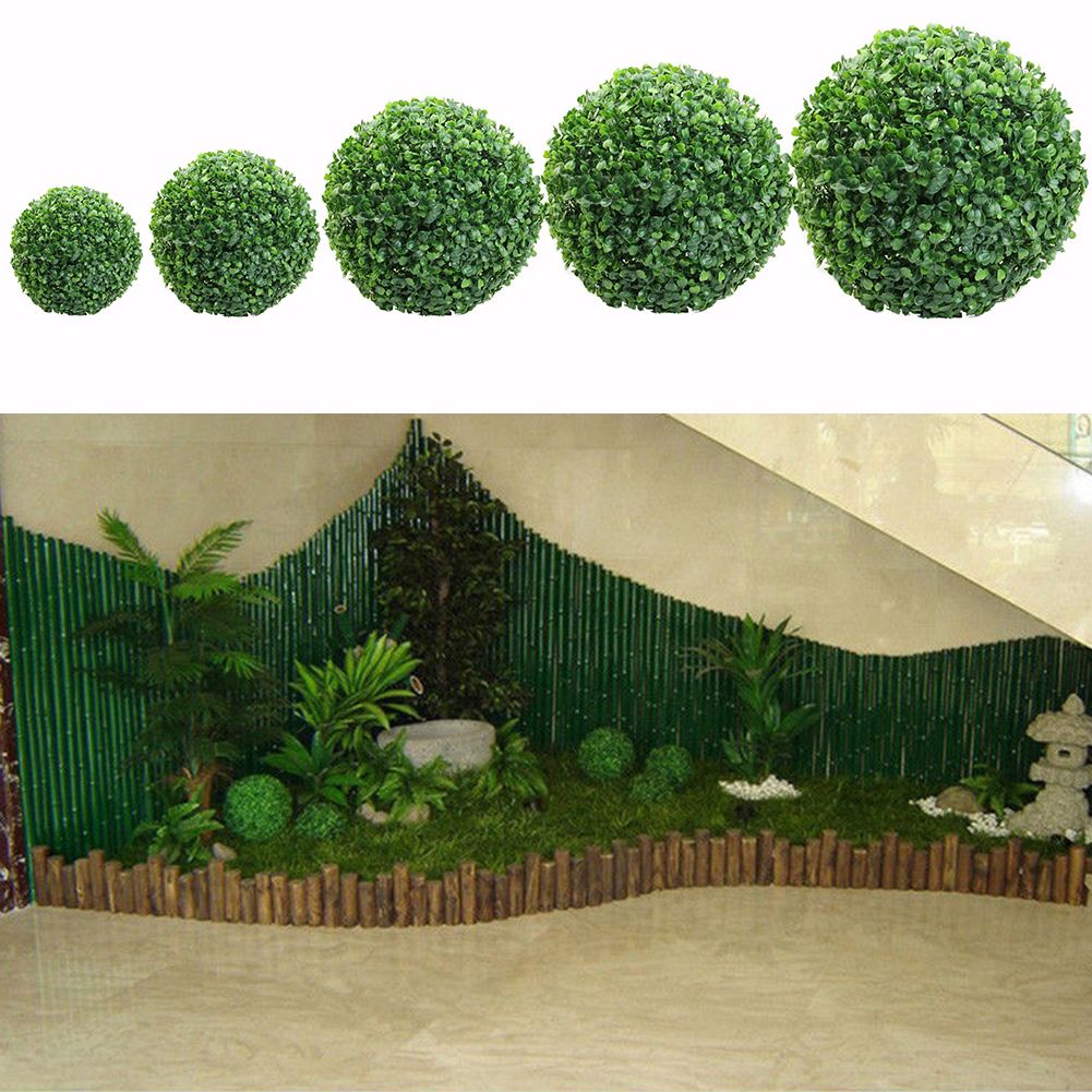 Green Plastic Plant Ball Decoration Home Outdoor Wedding Party Decoration view 7