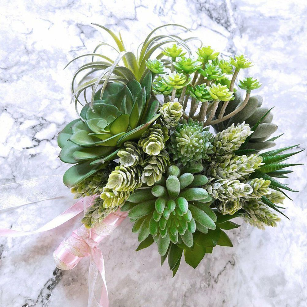 2PCS Foam Bouquet Holder Floral Plastic Handle DIY Bridal Floral Base view 7