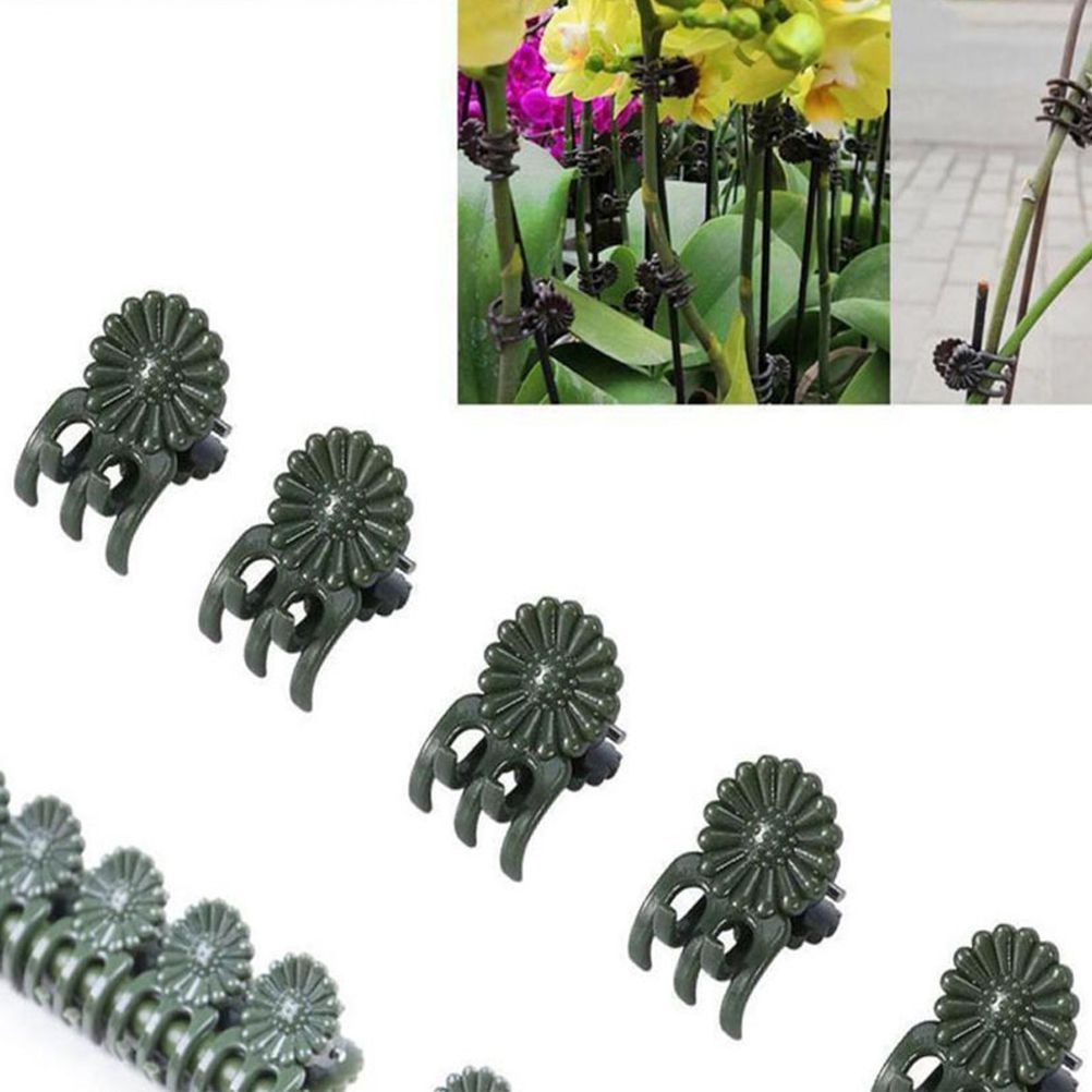 50Pcs Plastic Plant Clips Vine Fixing Clip Gardening Clips for Orchid Tomato view 2