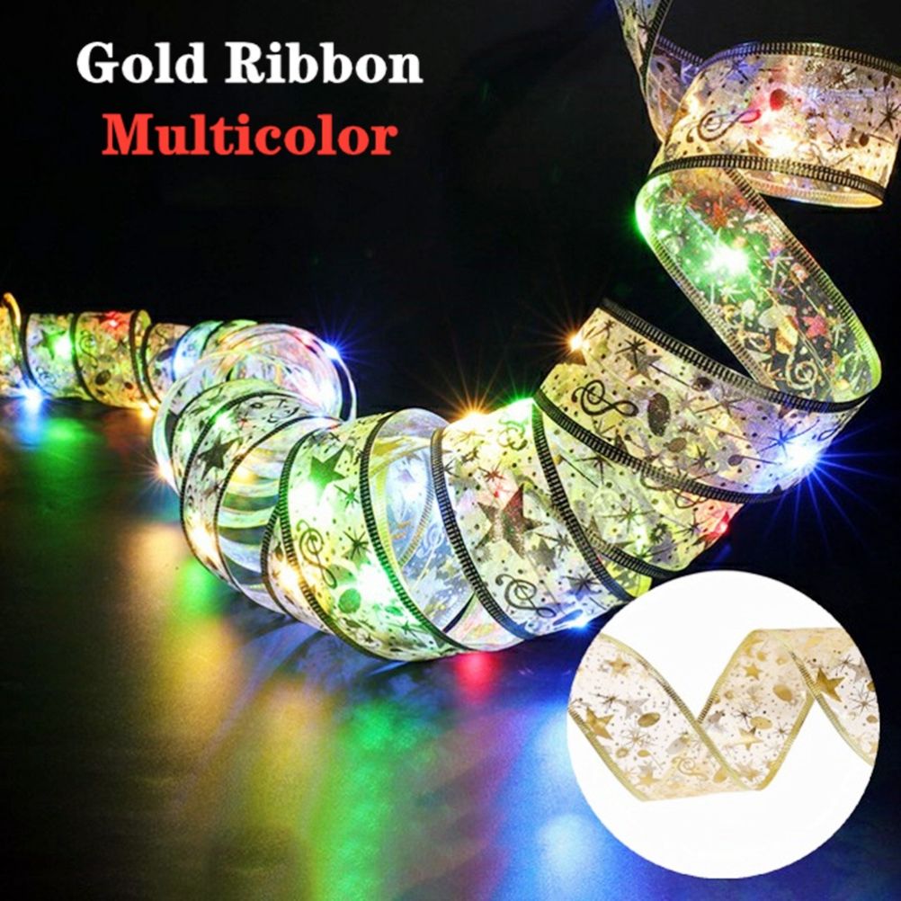 Christmas Fairy Lights Ribbon Christmas Lights Battery Operated String Lights view 6