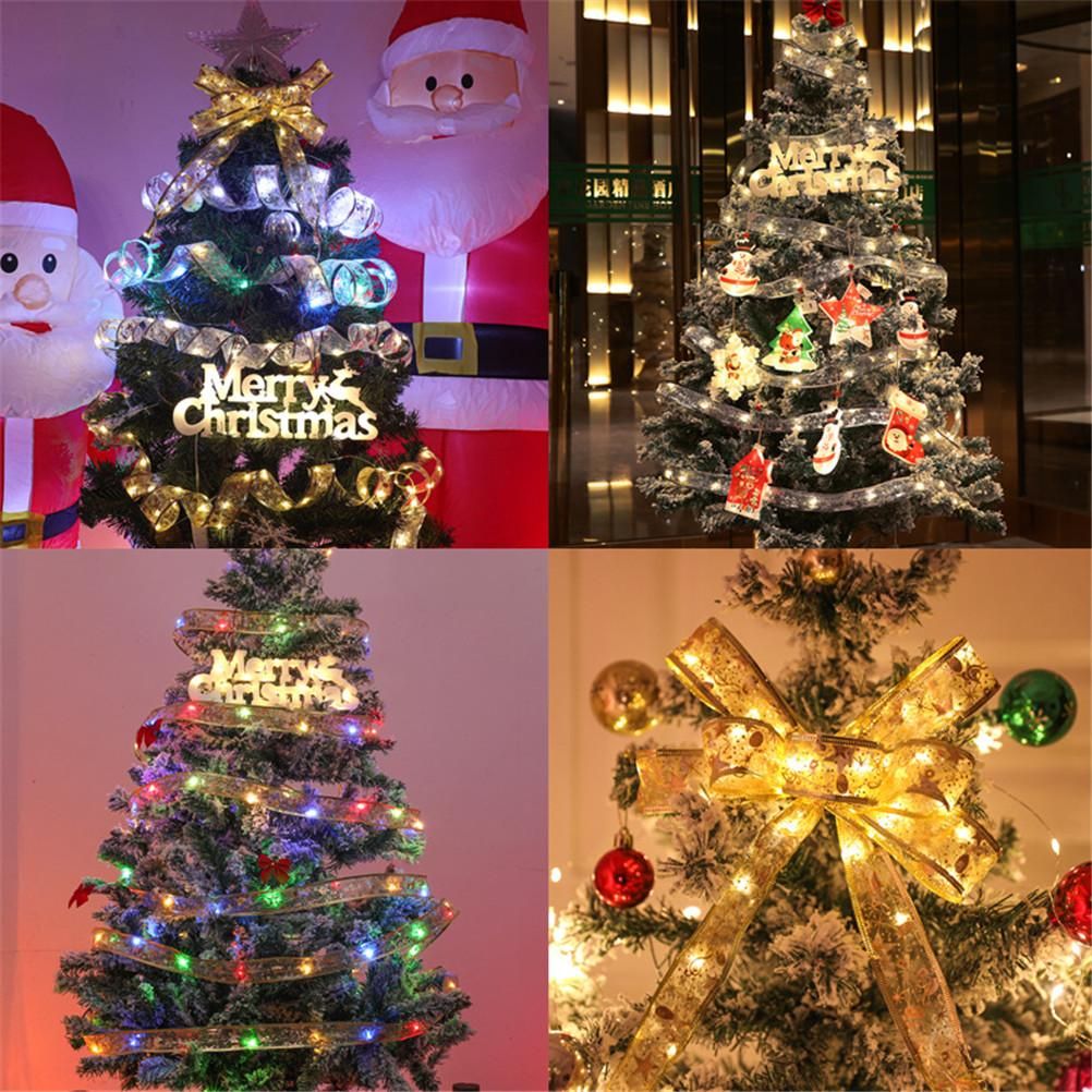 Christmas Fairy Lights Ribbon Christmas Lights Battery Operated String Lights view 7