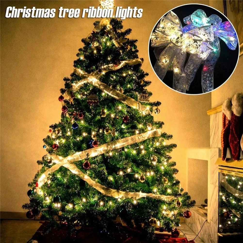 Christmas Fairy Lights Ribbon Christmas Lights Battery Operated String Lights view 6