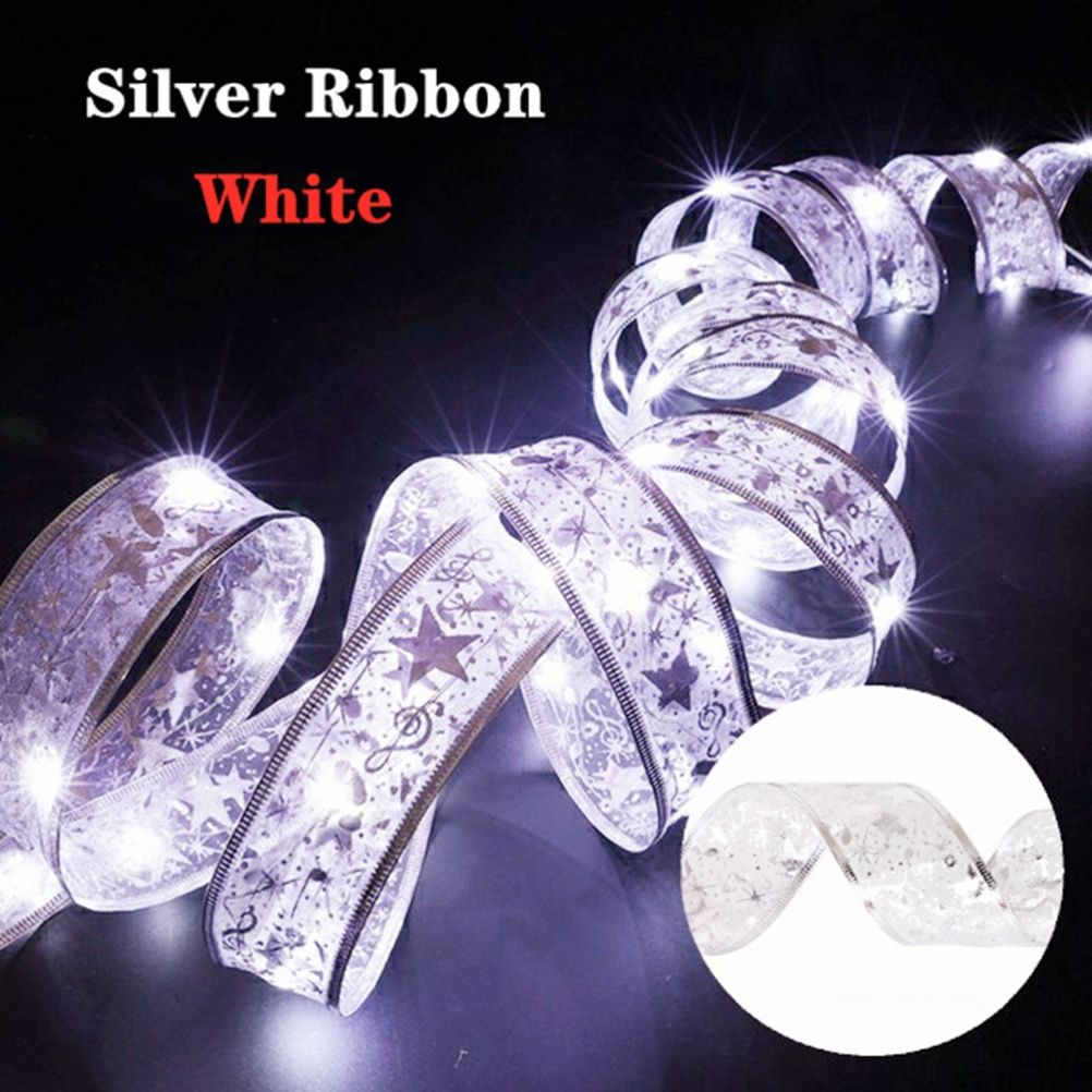 Christmas Fairy Lights Ribbon Christmas Lights Battery Operated String Lights view 6