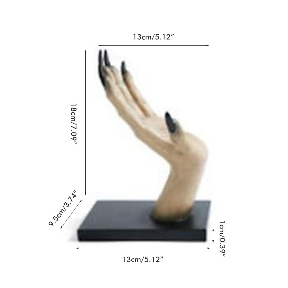 Halloween Horror Witch Hand Book Stand Resin Witch Hand Ornament Halloween view 2
