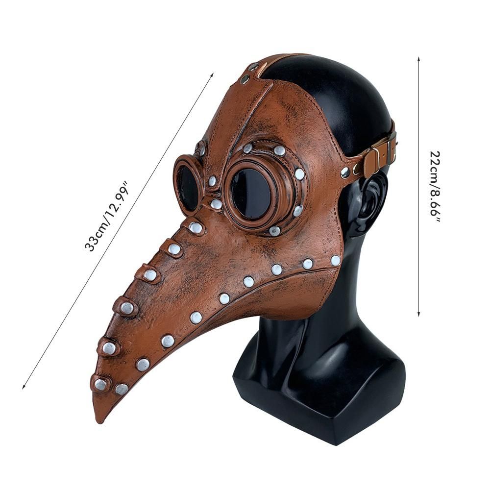 Halloween Beak Face Cover Latex Steampunk Face Cover for Halloween Party view 2