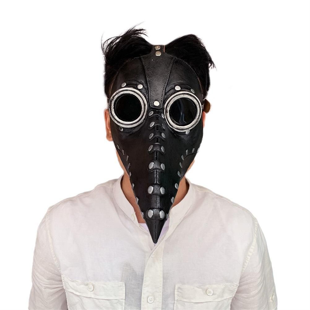 Halloween Beak Face Cover Latex Steampunk Face Cover for Halloween Party view 3