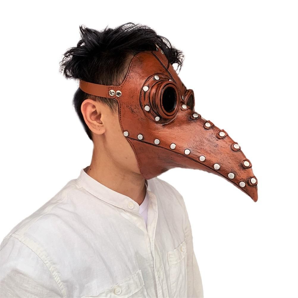 Halloween Beak Face Cover Latex Steampunk Face Cover for Halloween Party view 6