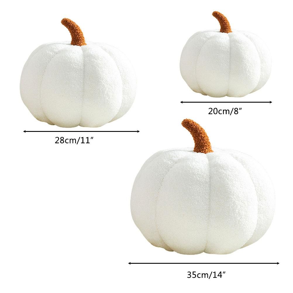Artificial Pumpkin Cute Plush Pumpkin Fall Harvest Stuffed Pumpkin Halloween view 3