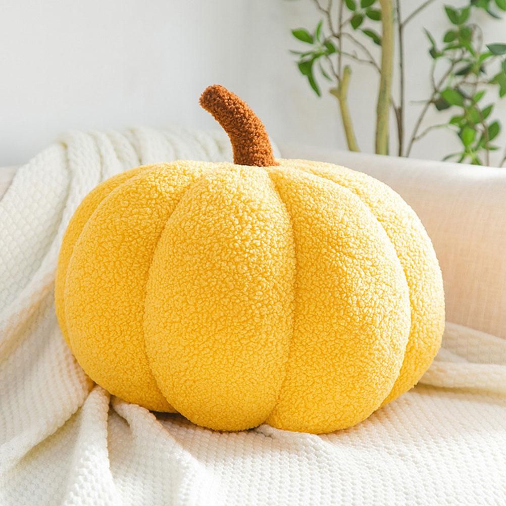 Artificial Pumpkin Cute Plush Pumpkin Fall Harvest Stuffed Pumpkin Halloween view 2